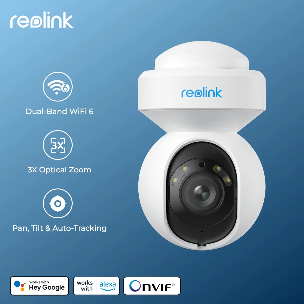 Reolink E1 série 8MP WiFi caméra de sécurité 4K extérieure PTZ PoE caméra IP 5MP sans fil intelligent suivi automatique caméras de Surveillance