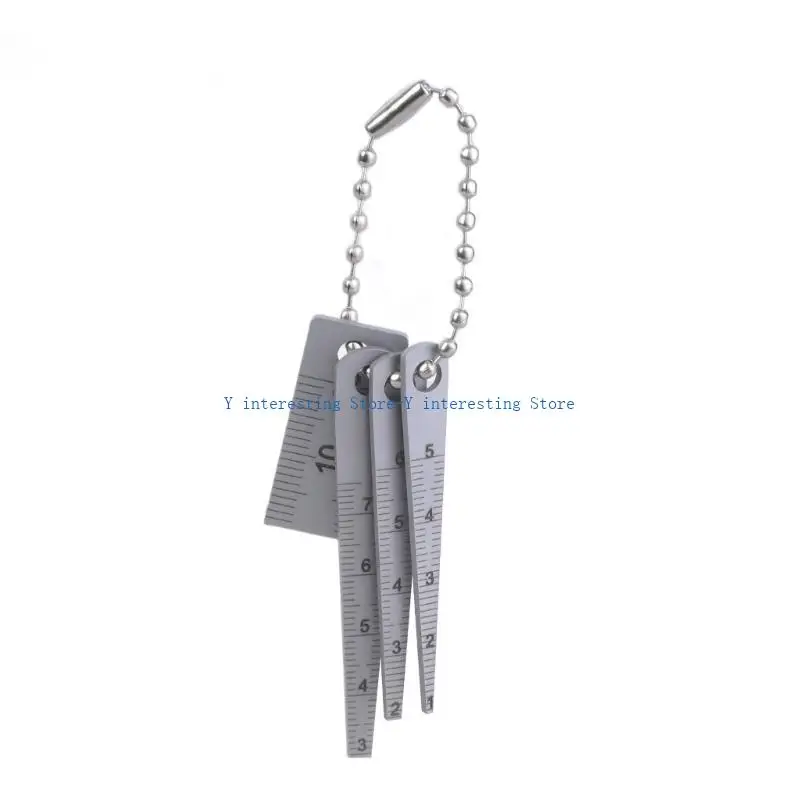 

896A 4pcs Steel Precisions Tapered Feeler Ruler Set for DIY and Engineering Projects