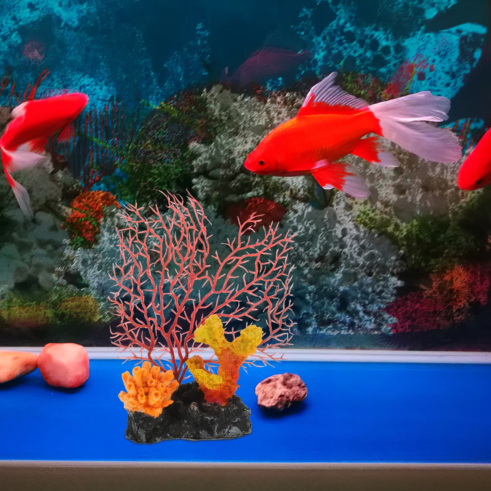 

Simulated Coral Ornaments Fish Tank Decorations Artificial Plants Lightweight No Fading Coral Aquarium Decor Pet Supplies