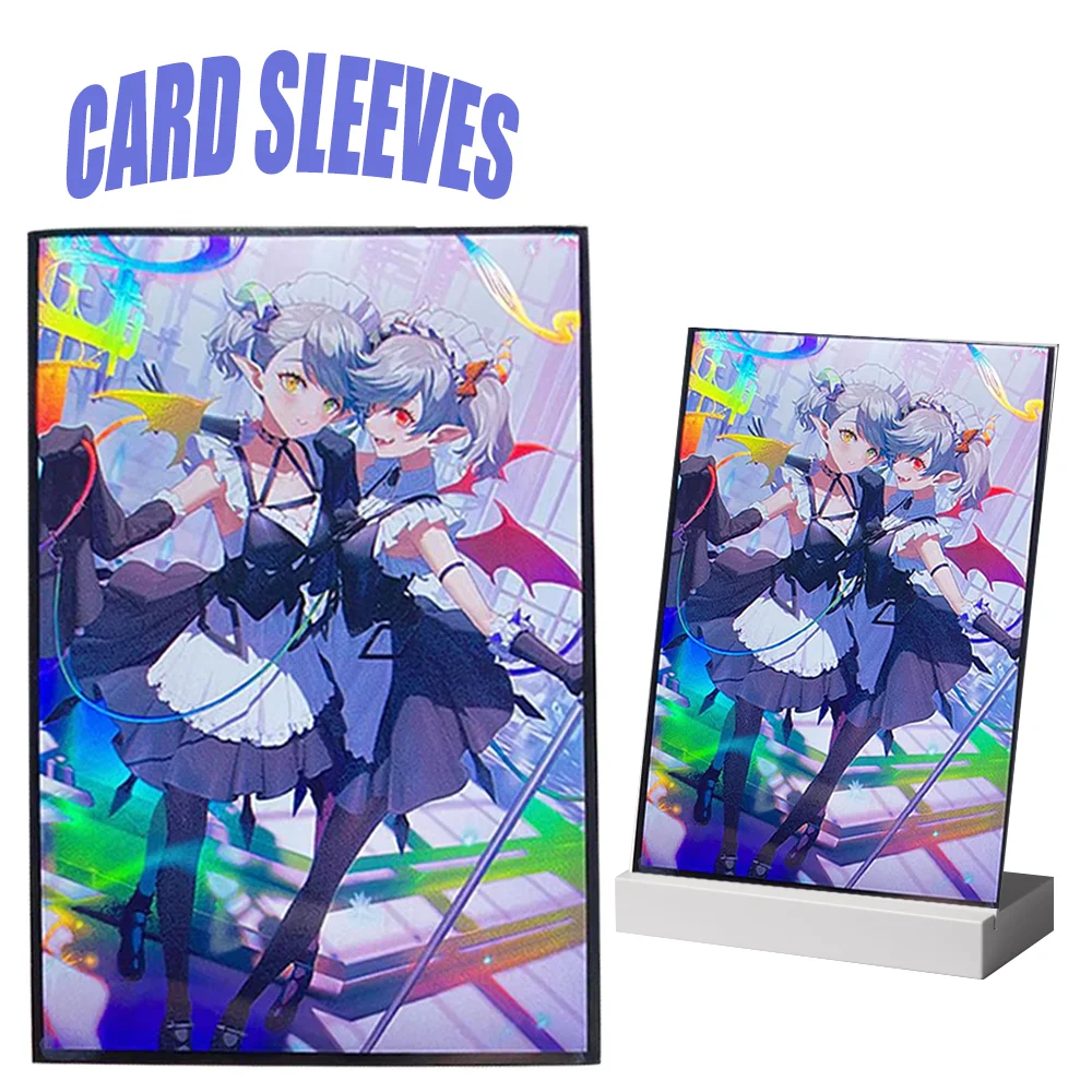 

50PCS 63*90mm Labrynth Anime Card Sleeves Shining Flash Durable Clear TCG Gift Board Game Trading Card Protector for YGO