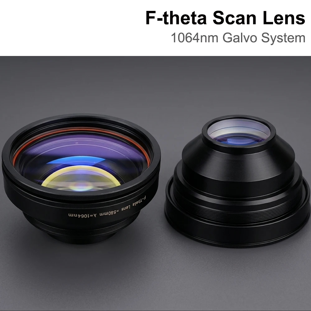 QDLASER 1064nm F-theta Scan Lens Field Lens 50x50-300x300mm F63-F420mm for YAG Fiber Laser Marking Machine Parts