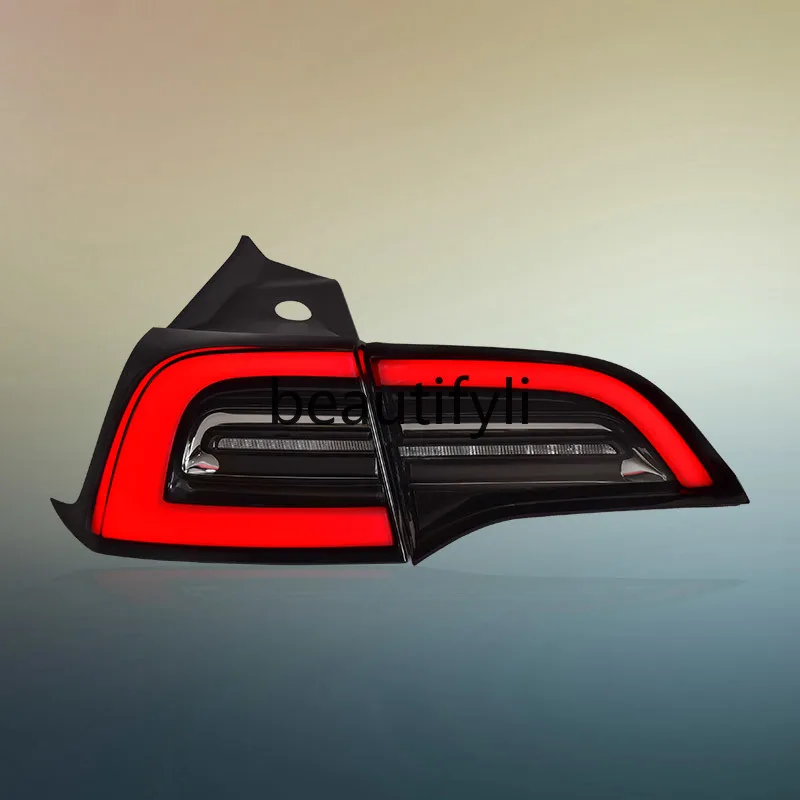 

Specifically for Model 3 Tail Light Assembly Model Y Modified Black and White LED Tail Light Assembly