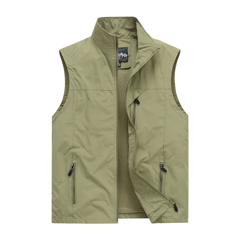 

New Men's Spring Autumn High-quality Soft Cotton Vest Comfortable Loose Lightweight Warm Windproof Oversized Western Style Vest