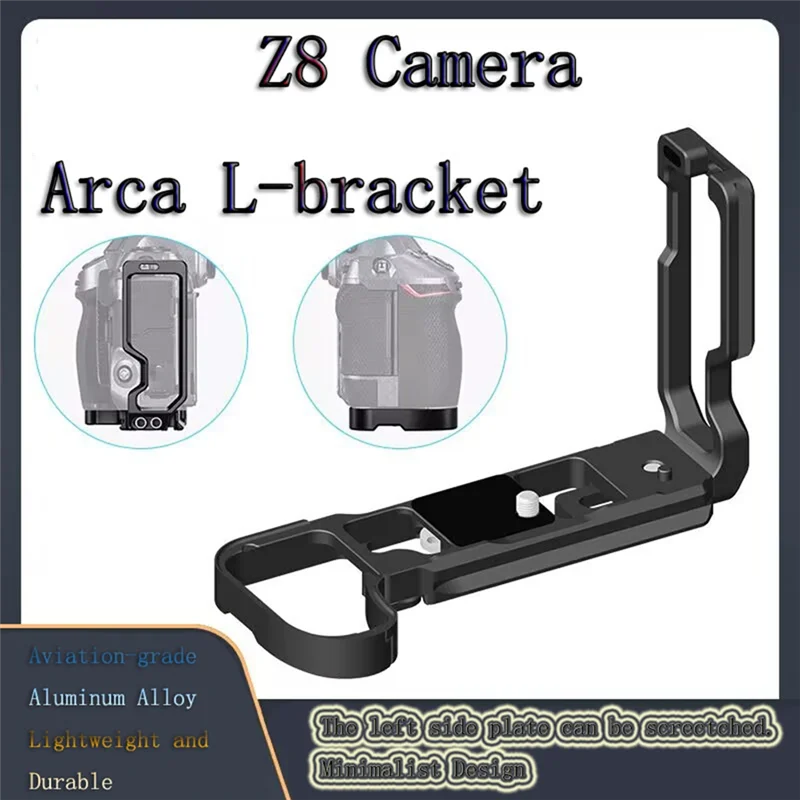 

BTLIFE-Dual Arca Style Plate Fixing Column Extendable Arca L-Bracket With Battery Compartment Trigger For Nikon Z8 Camera