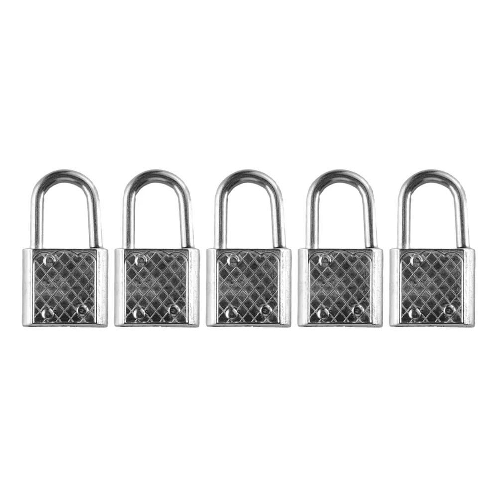 5Pc Small Luggage Box Lock with Keys Metal Mini Retro Padlock for Notebook Diary Zinc Alloy Suitcase Locker Hardware Set 32*17mm