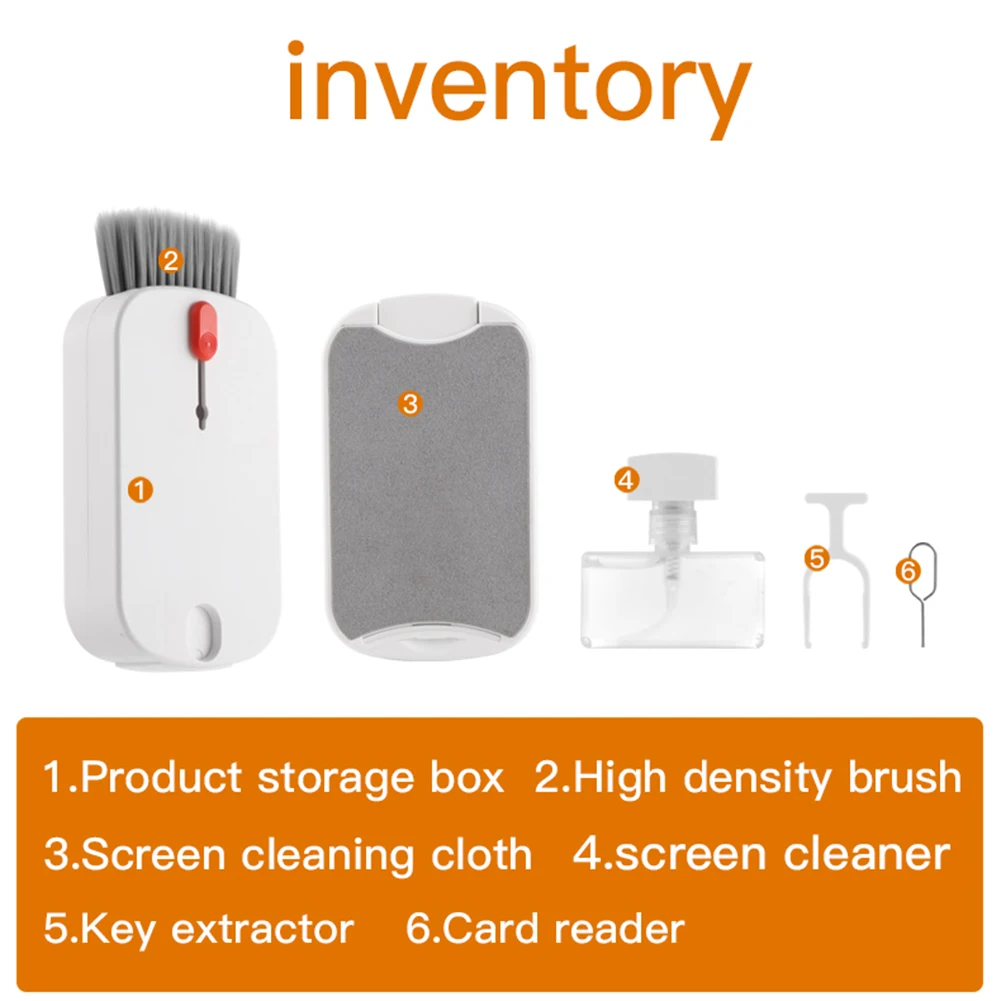 5 in 1 Keyboard Cleaning Kit Computer Cleaning Pen Mobile Phone Laptop Keyboard Cleaning Tool Multifunctional Cleaning Brush Kit