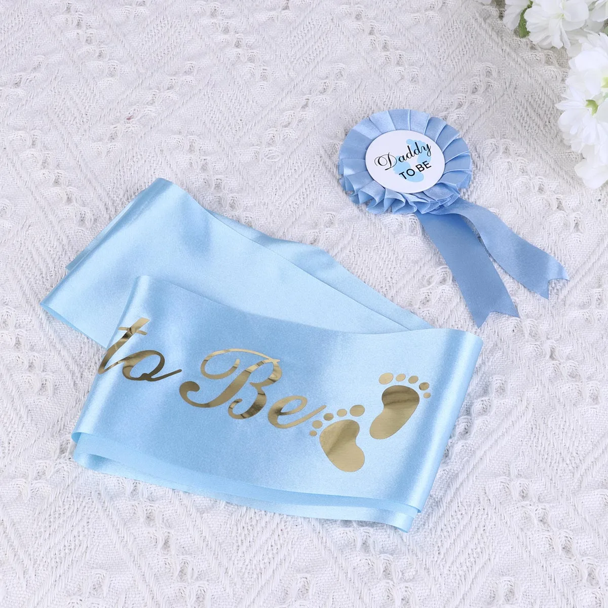 Schärpe für Party-Set, Buchstabendruck, Satin-Schärpe, Mama, Papa, Party, Etikette, Gürtel, festlich, dekorativ
