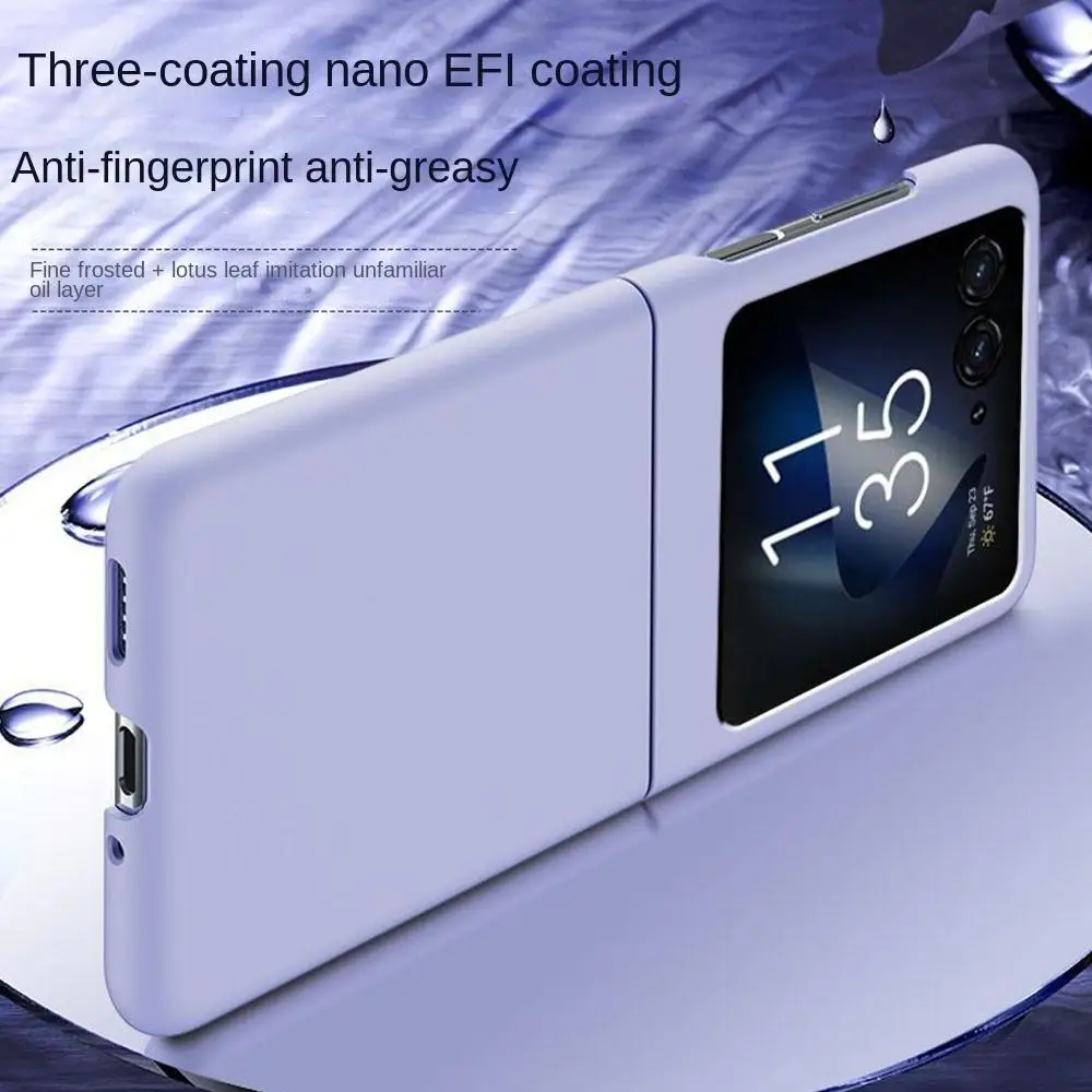 PC For Motorola Razr40ultra Cases Black/White Folding For Motorola Cover for Anti-Scratch/Shatter-Proof/RAZR 40 Ultra Plus Razr