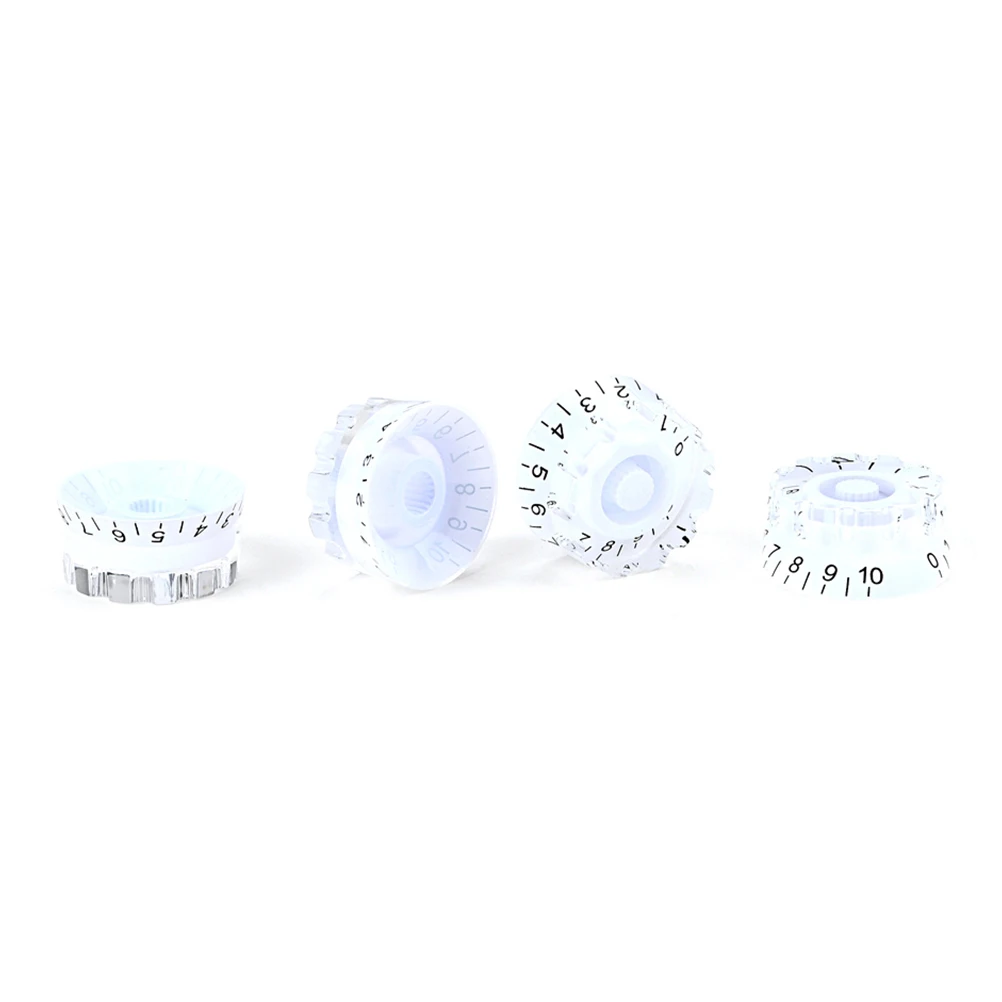 

4 Pcs Tuning Guitar Knob Potentiometer Plastic Electric Volume Control Accessory