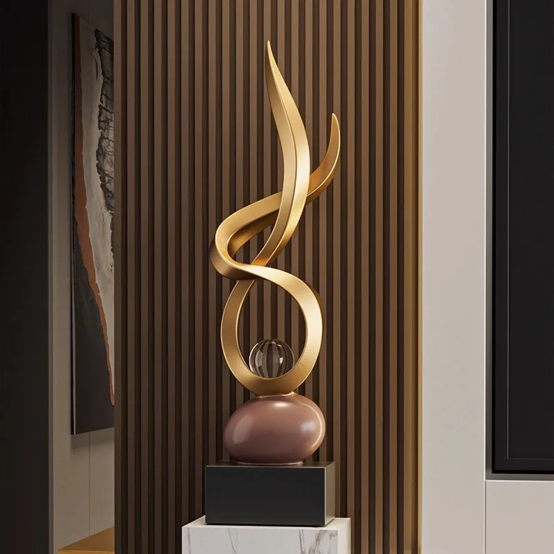 Time comes and goes, entrance decoration ornaments, light luxury, high-end living room, floor-to-ceiling housewarming gifts next