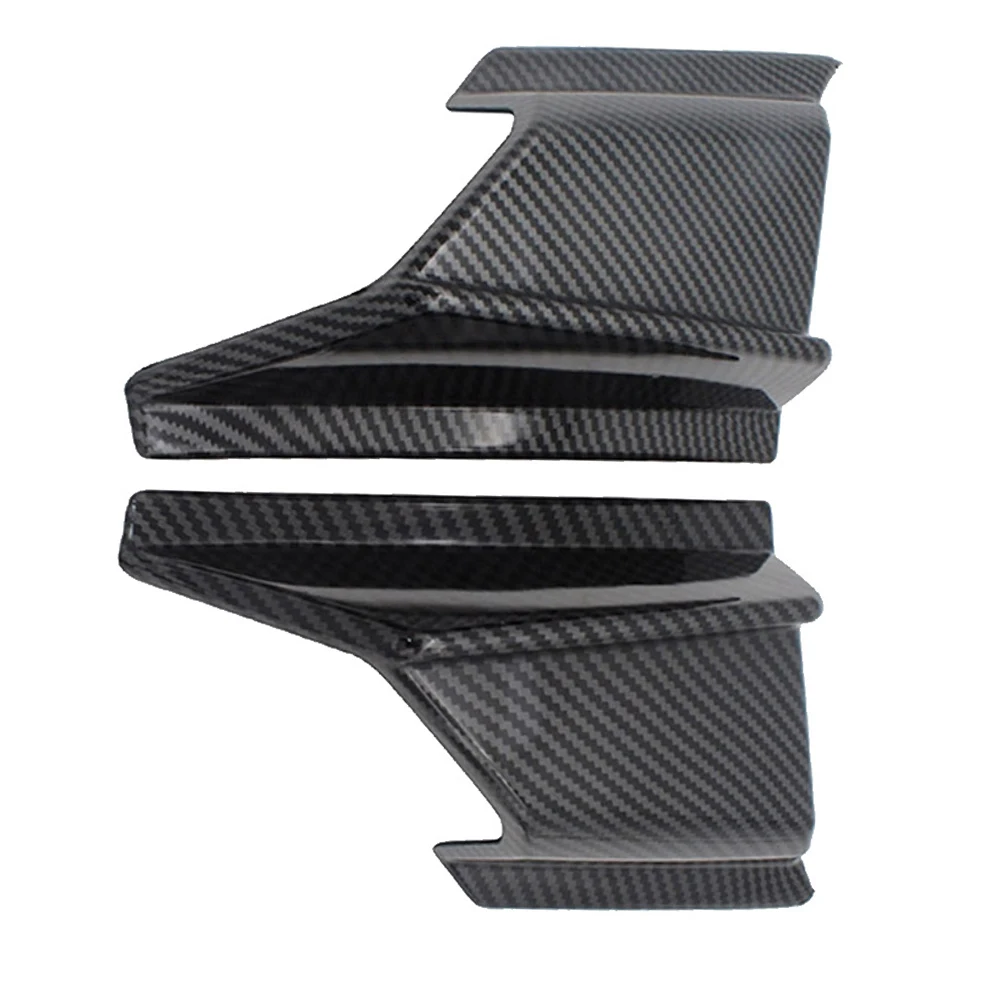2 Pcs Motorcycle Fixed Wing Front Fairing Bumper Vent Winglets Refit Spoiler Rear Abs Car Man