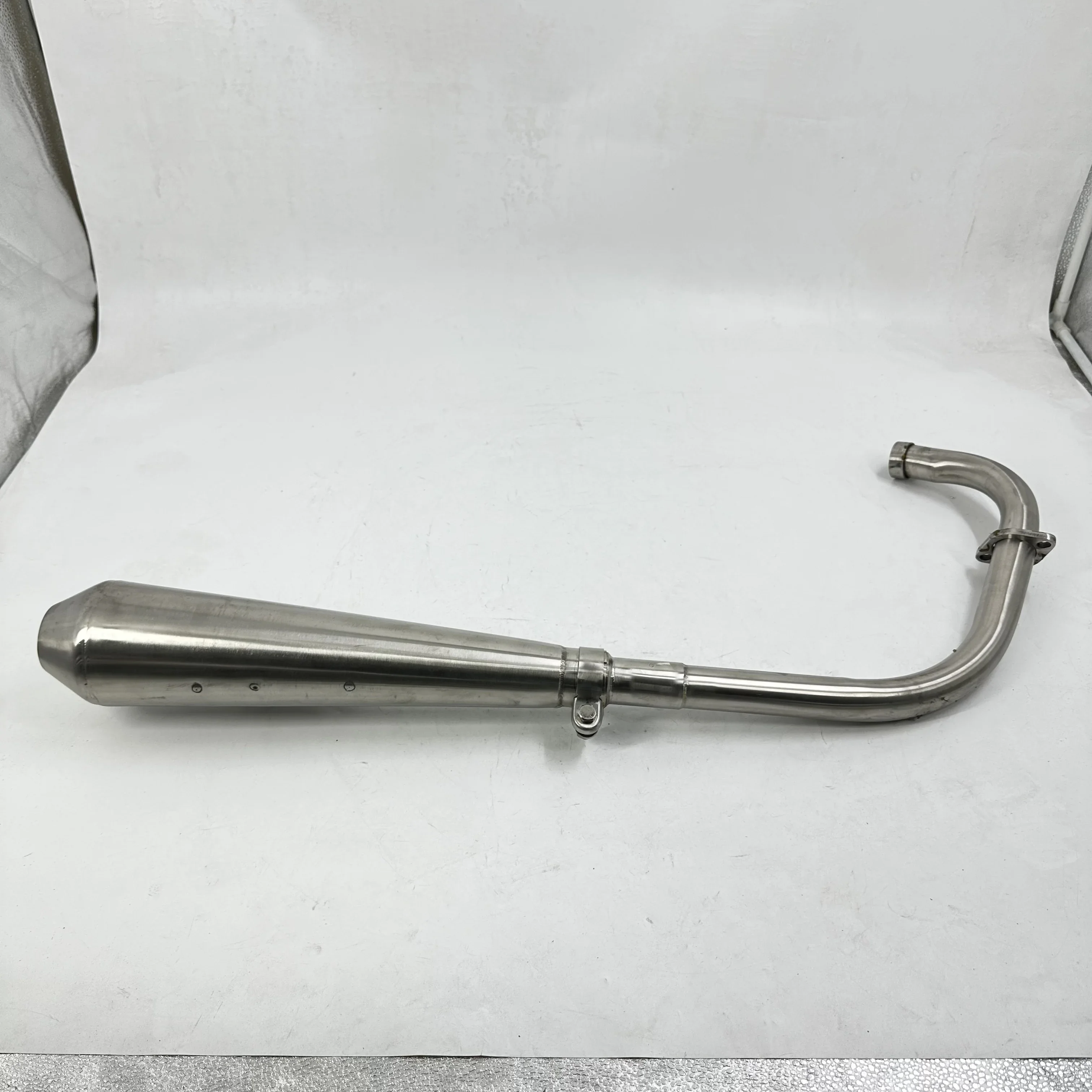【Premium quality】Motorcycle EXHAUST SYSTEM - COMPLETE - QUIET - BRUSHED For MUTT Motorcycle Original Parts MPT-0211
