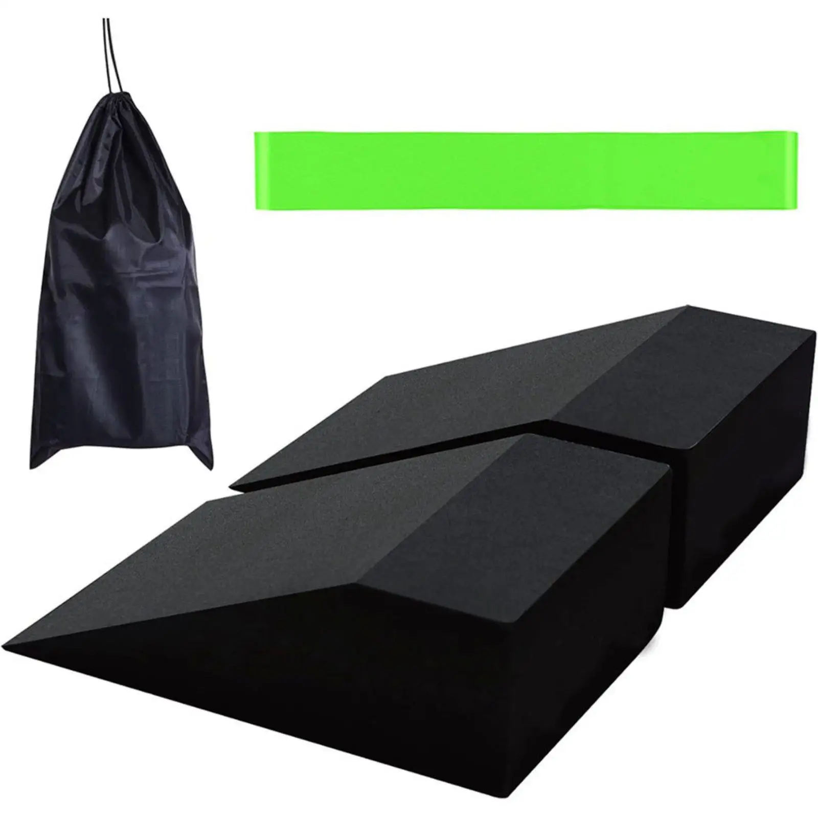 Angled EVA Foam Block Yoga Ramp Non Slip Training Equipment Squat Support for Home Gym Lower Body Exercise