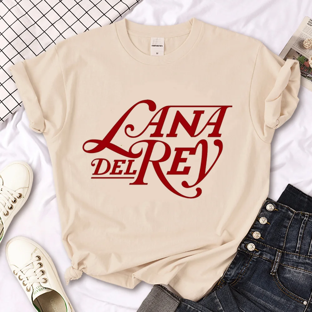 Lana Del Rey top women manga t shirt female funny graphic comic clothing