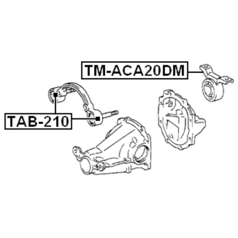 Engine Mount Rear Support Differential Replacement Parts Accessories 52380-42050 52380-42081 For Toyota RAV4 Mk2