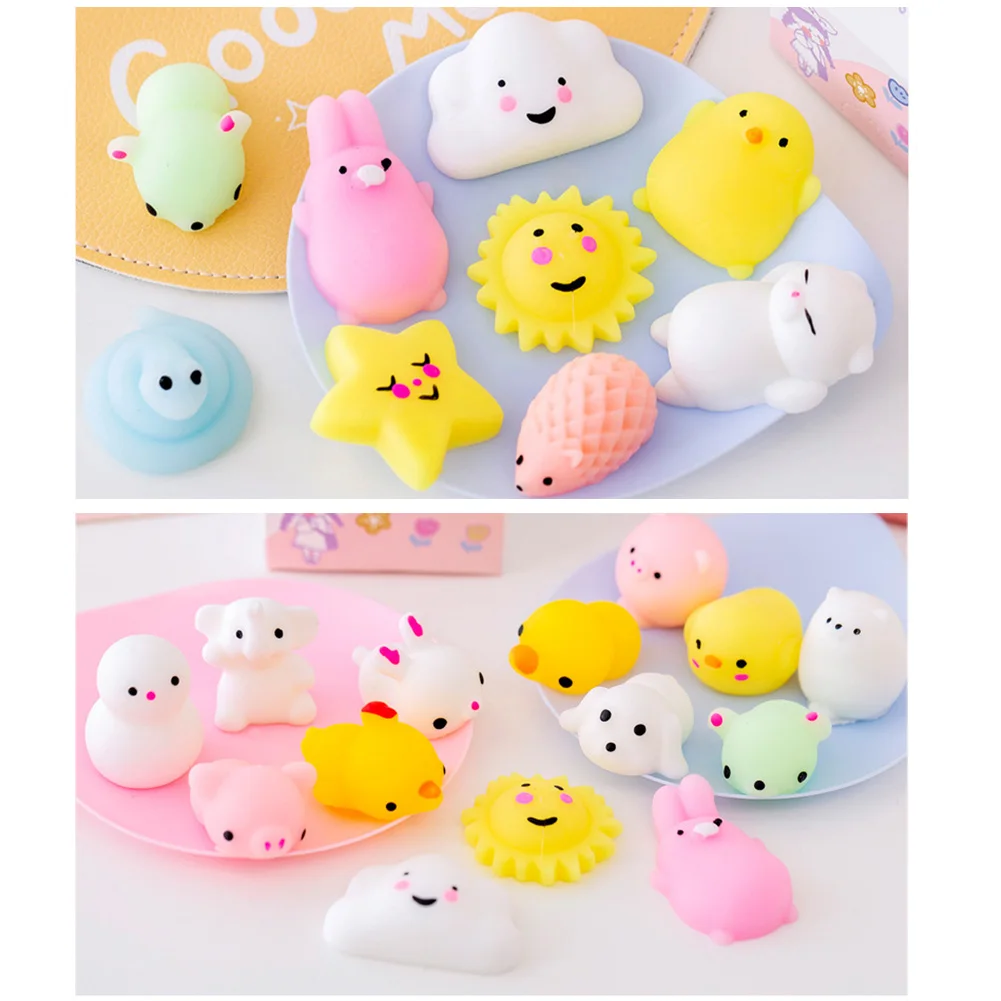Jouet sensoriel à presser, animaux Mochi mignons et amusants, soulagement du Stress, jouets de guérison