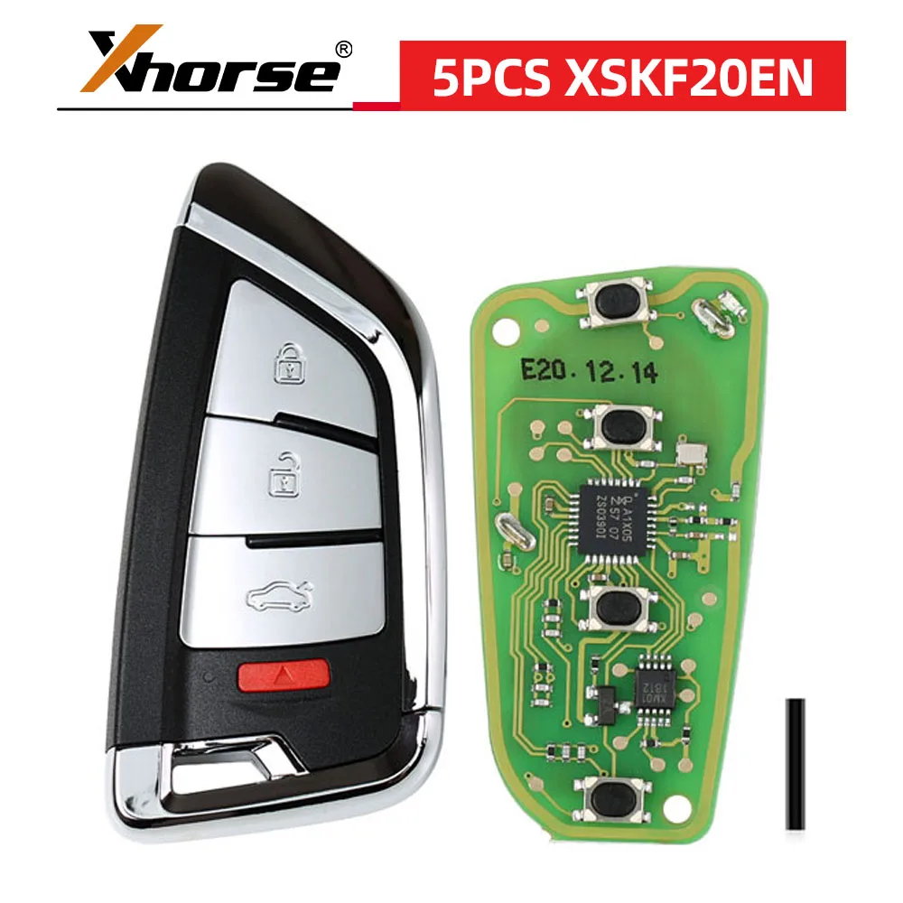 

XHORSE XSKF20EN Универсальный универсальный пульт дистанционного управления серии XS с 4 кнопками для VVDI Key Tool VVDI2 5 шт./лот