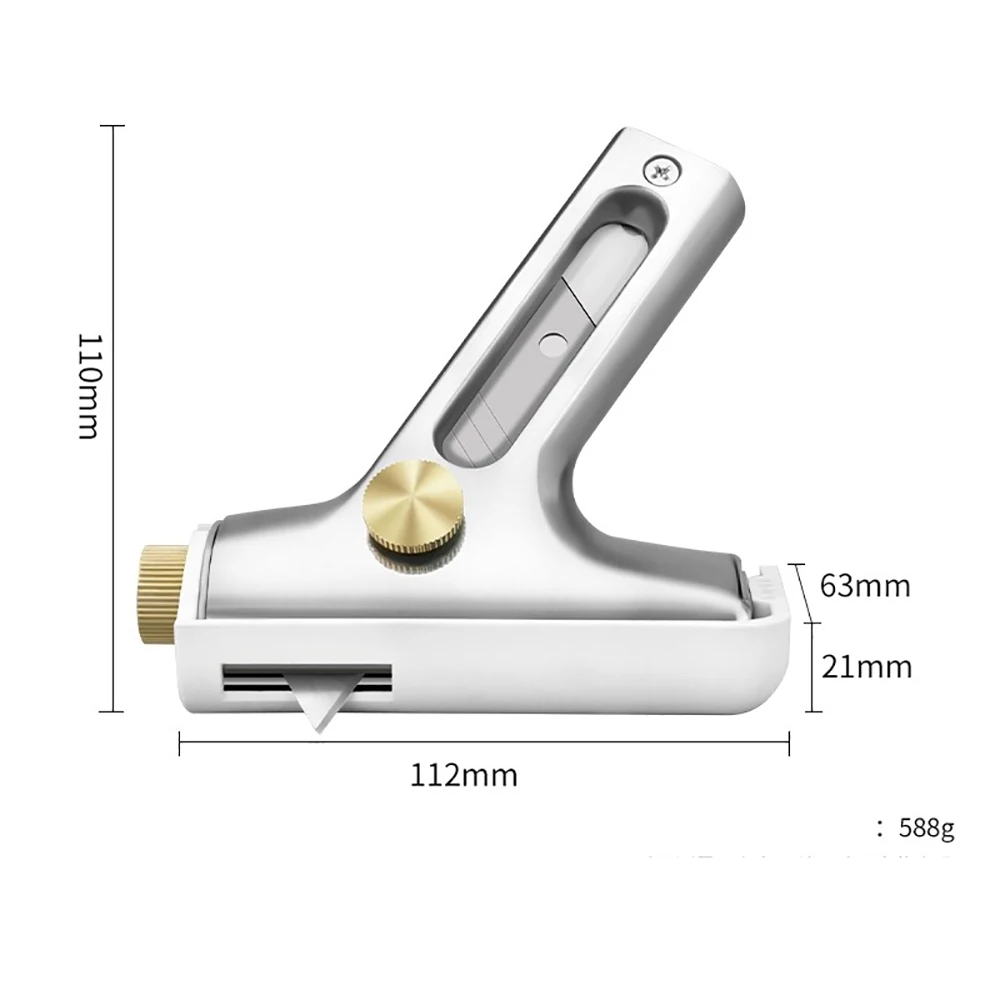 PVC/Rubber/Linoleum Flooring Cutter with Adjustable Base & Depth Control Professional Wall Edge Trimmer Tool