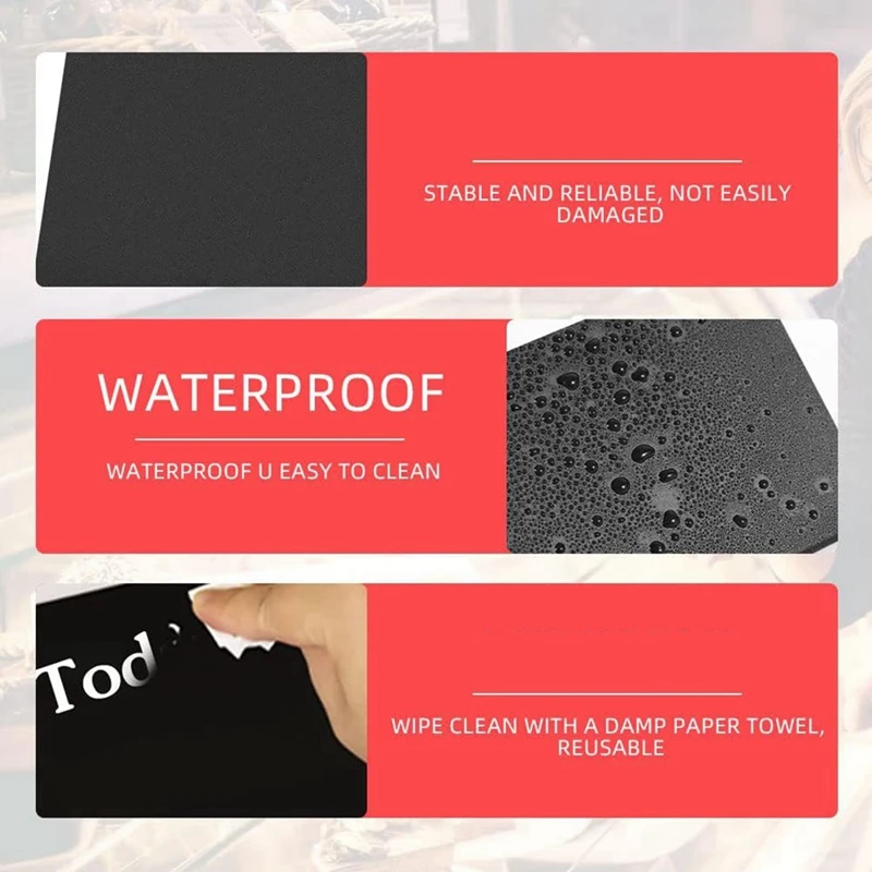 20PCS Mini Chalkboard Signs 4X3in For Chalk Sign For Food - Party - Buffet - Table Sign Chalkboard With 2 Chalk Marker