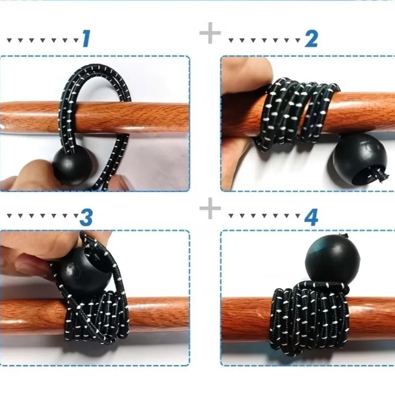 60 pcs 30cm Polka Dot Elastic Cords, Polka Dot Pattern Design, suitable for Tarpaulin Bracket Tie Down