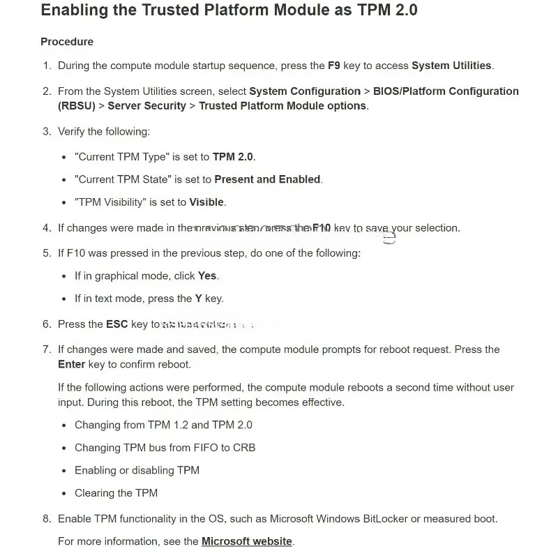 

TPM2.0 Security Module HP TPM Board 812119-001 745821-001