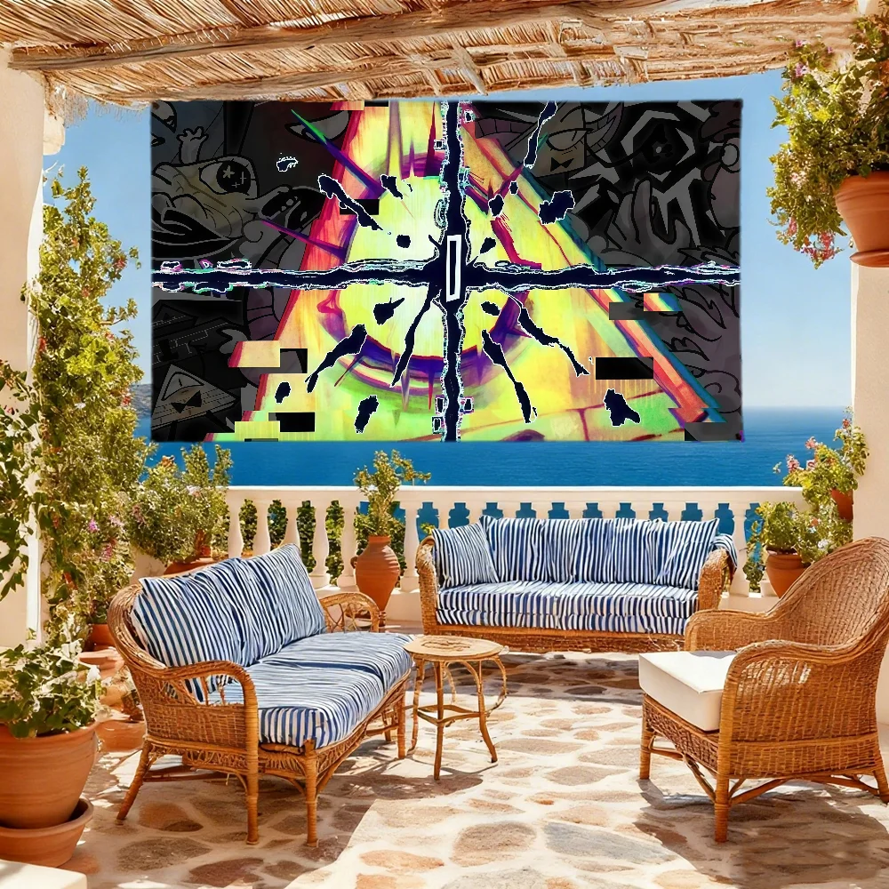 Anime B-Bill C-Cipher Flag For Outdoor Camping Bar Picnic Party Home Decoration Ornaments Banner