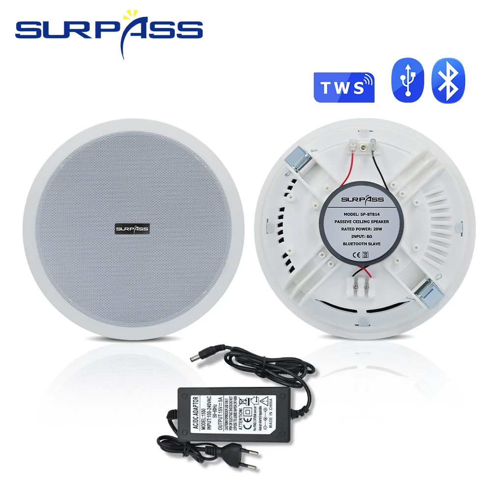 

8-дюймовый динамик системы PA, высокоэффективный высококачественный цифровой усилитель мощности, система громкой связи, настенный динамик для установки