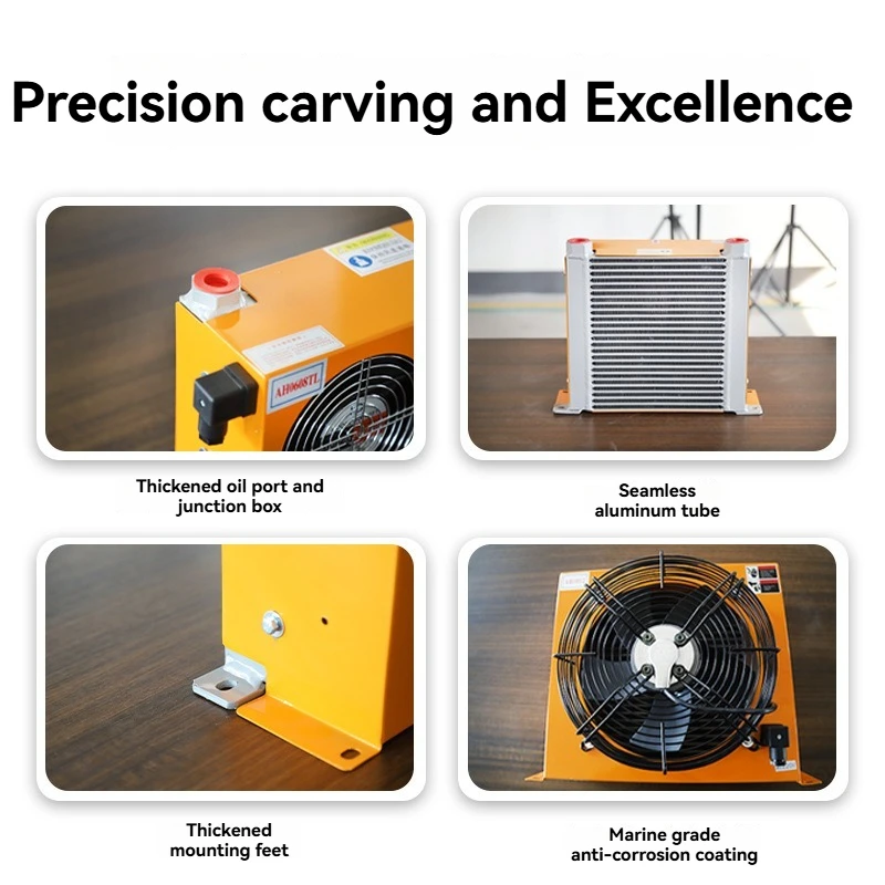 Heavy-Duty Hydraulic Oil Cooler - Dual Motor Air-Cooled Radiator & Heat Exchanger for Hydraulic Power Packs & Industrial Machine
