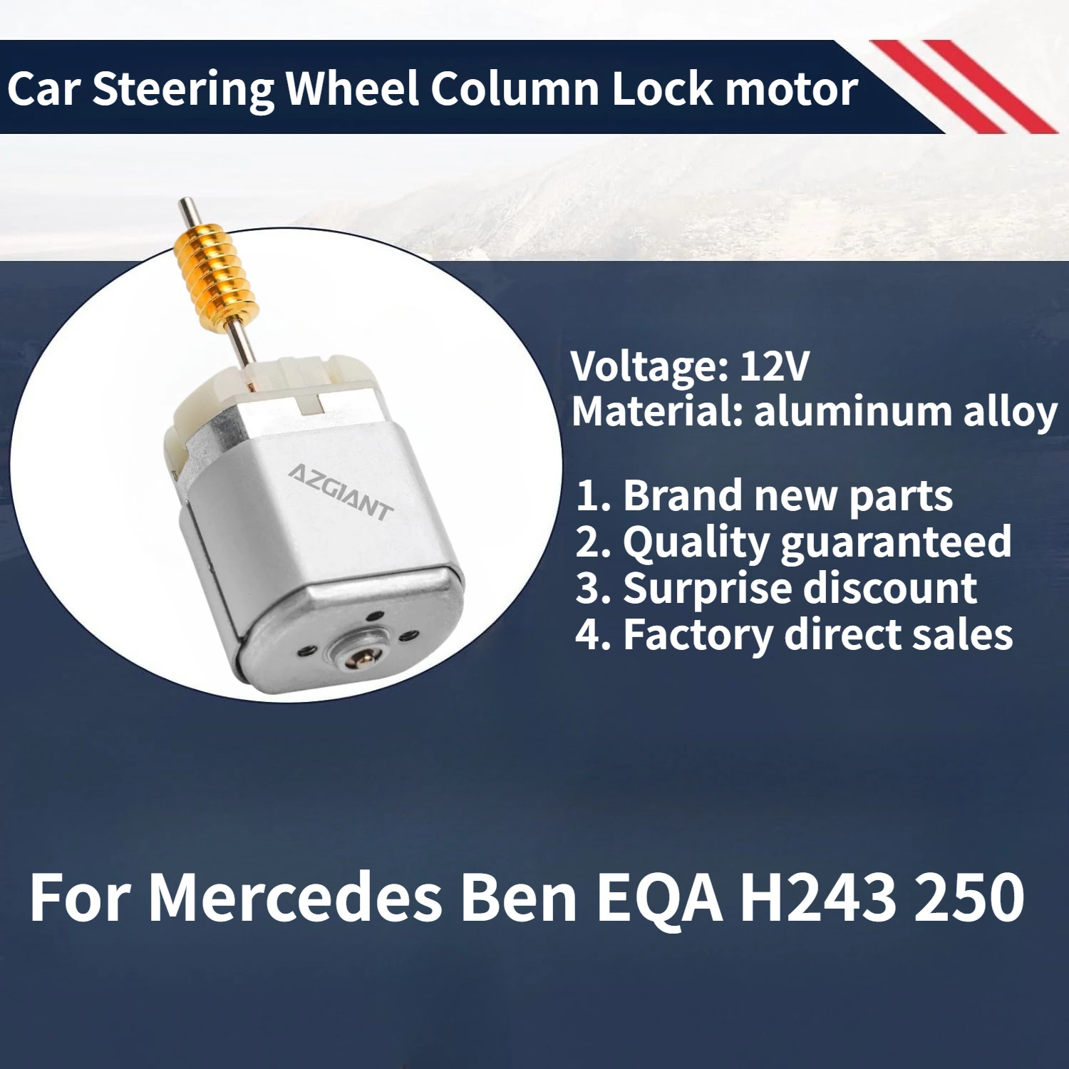 

For Mercedes Ben EQA H243 250 AZGIANT Car Steering Wheel Column Lock motor New high-quality parts OEM 12V DC Parts Accessories