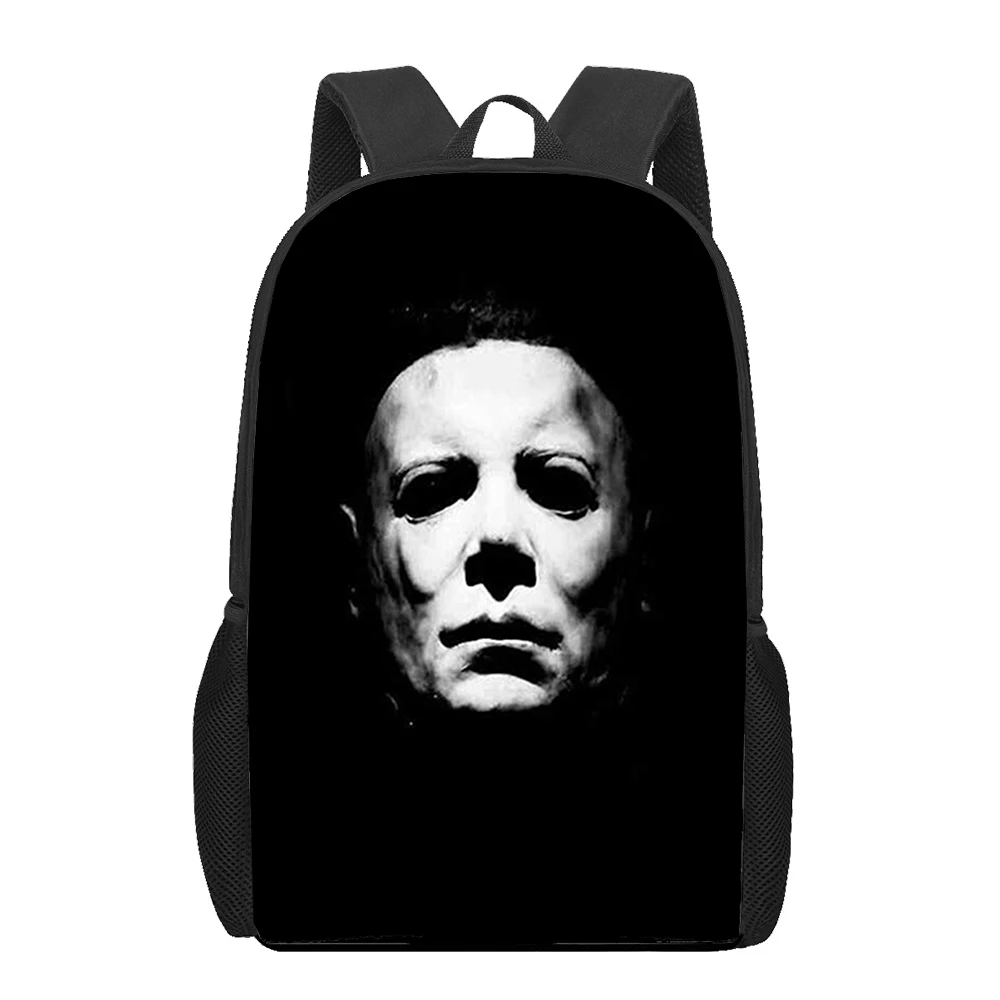 Halloween Michael Myers Horror Movie School Bags For Boys Girls 3D Print School Backpacks Kids Bag Backpack Men Child Bookbag