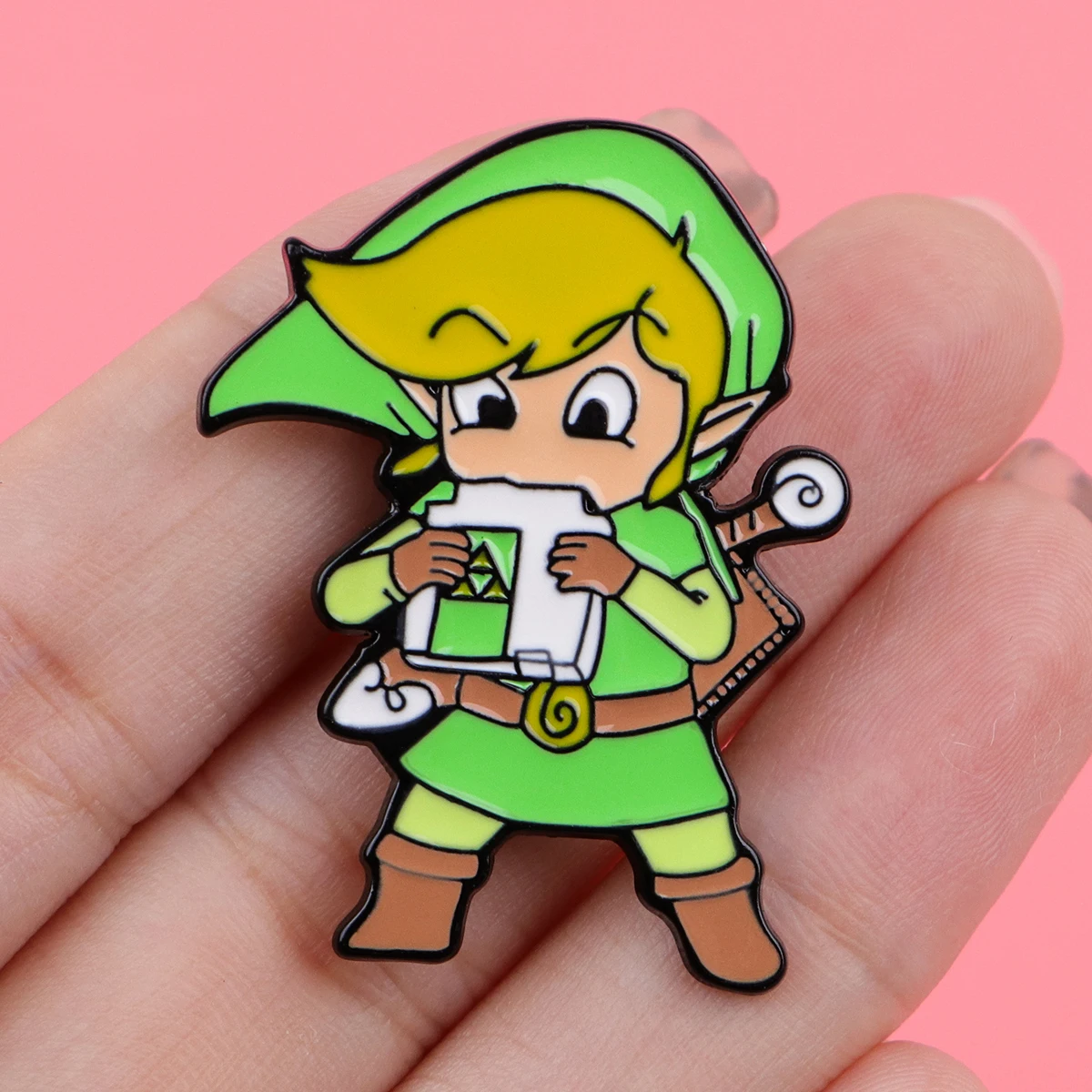 Game Character Enamel Pins Cartoon Jewelry Cosplay Accessories Link Badges Backpack Lapel Pins Brooches Party Gifts Toy for view 4