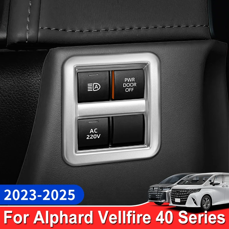 

Headlight control button trim(For 2023-2025 Toyota Alphard/Vellfire 40 Series) ABS Material Upgrade Interior Car Accessories