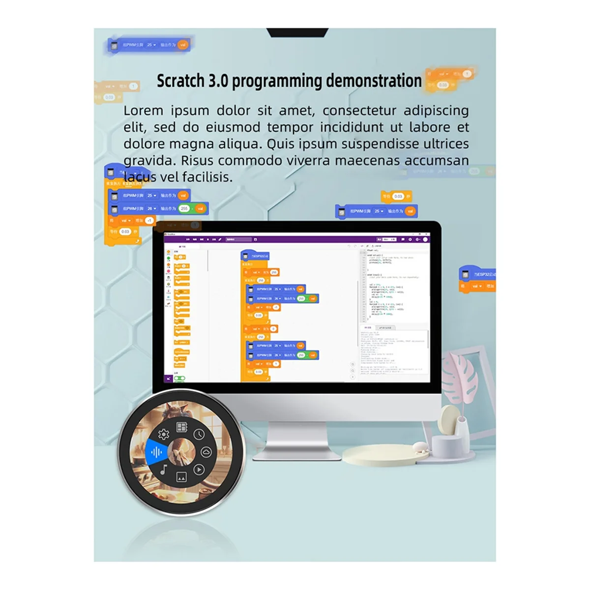 1.8-inch round screen QSPI 360 x 360 IPS display