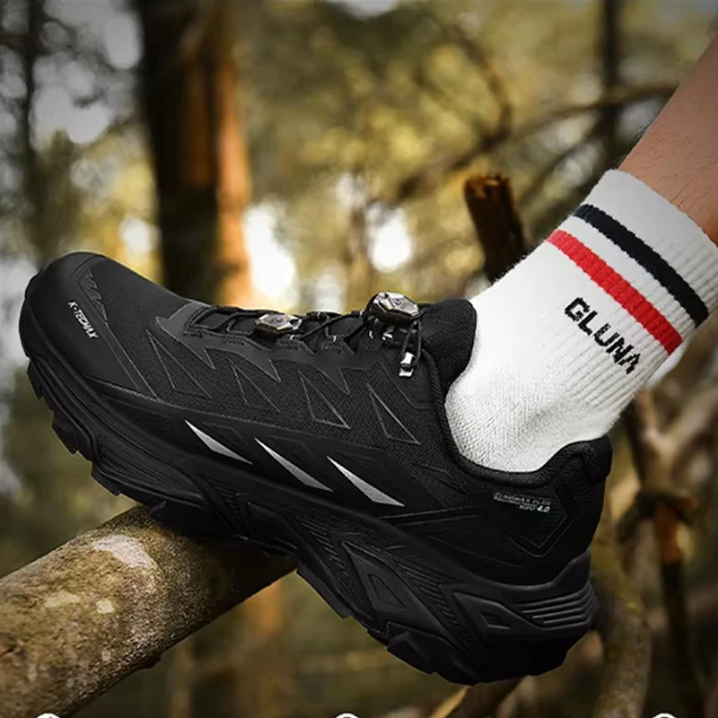GLUNA 89569 Chongshan Outdoor Trail Running Unisex Carbon Plate Anti-slip Shockproof Hiking Sneakers Breathable Trekking Shoes