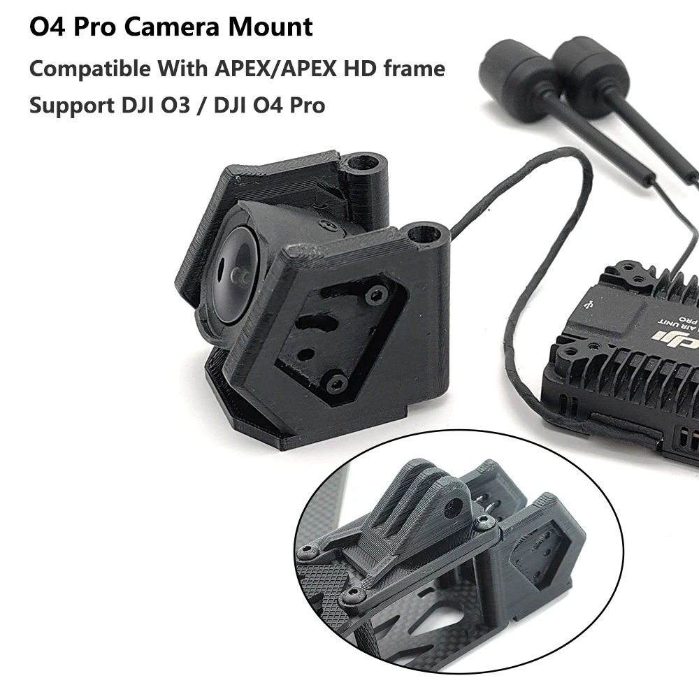 Крепление для камеры O4 Pro / Кронштейн O3, 3D-печатные детали, держатель из ТПУ для модернизации APEX, совместимый с блоком O3/O4pro