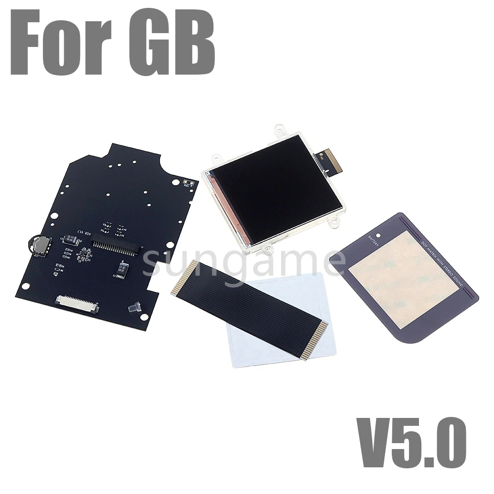 

1 комплект 2,6-дюймовых экранов для консоли GameBoy GB V5.0, новые IPS-дисплеи с подсветкой V5, высокая яркость