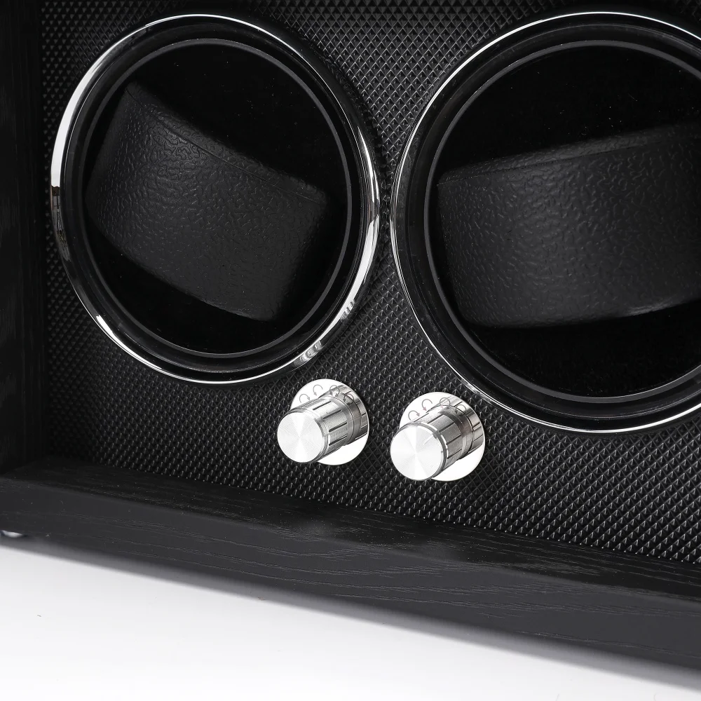 Embers Black Watch box 1 2 4 slots watch winder for automatic watches With Ambient Lighting