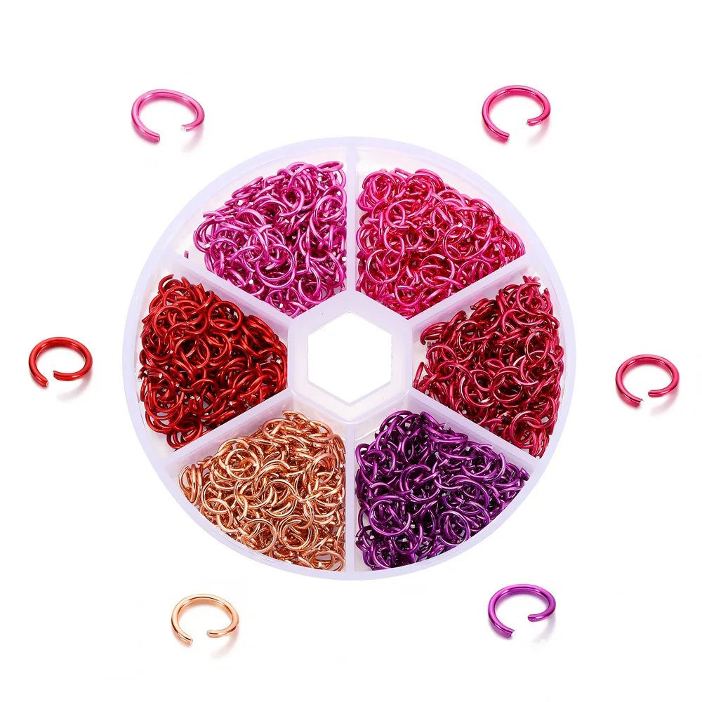 1080pcs Colorful Jump Rings for Jewelry Making