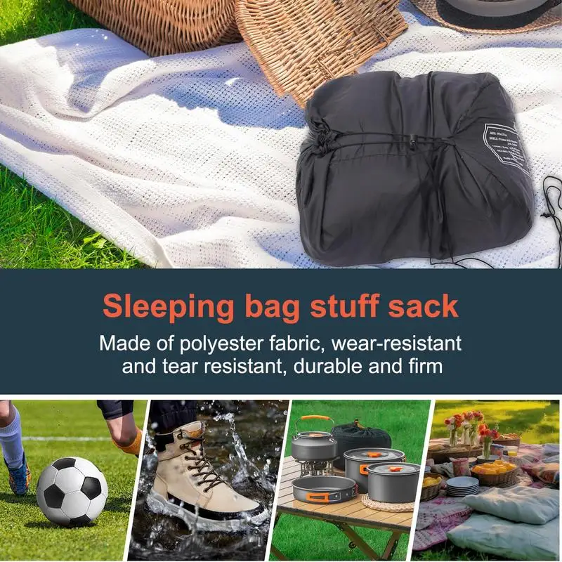 Outdoor Waterproof Compression Sleeping Bag Sport Cover Sleeping Bag Stuff Sack Convenient Lightweight Storage Package Camping