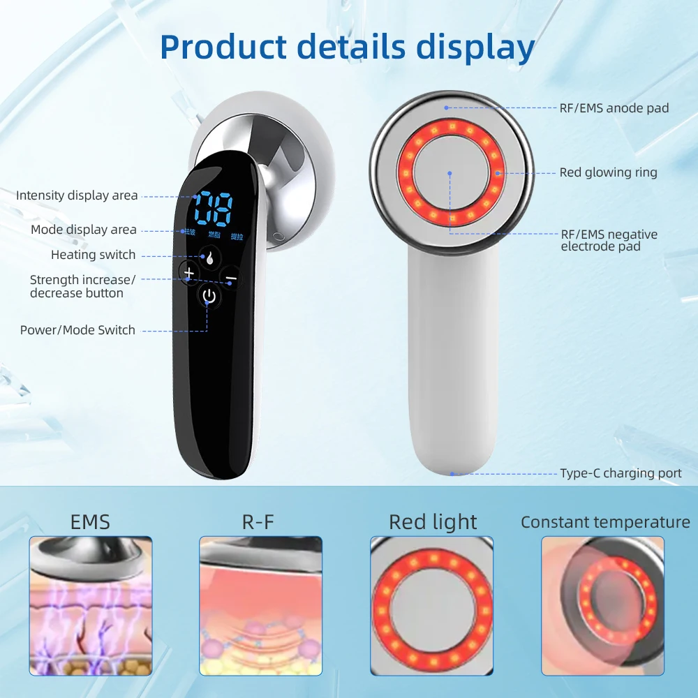 Body Slimming Massager Ultrasonic Cavitation Anti Cellulite Massage Fat Burner Weight Loss Face Skin Care Beauty Tool