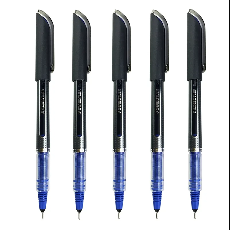 

Smooth Super Good! Germany Staedtler 0.5mm Gel Pen Blue Liquid Ink Writing Needle Tip Stationery Student Office School Supplies