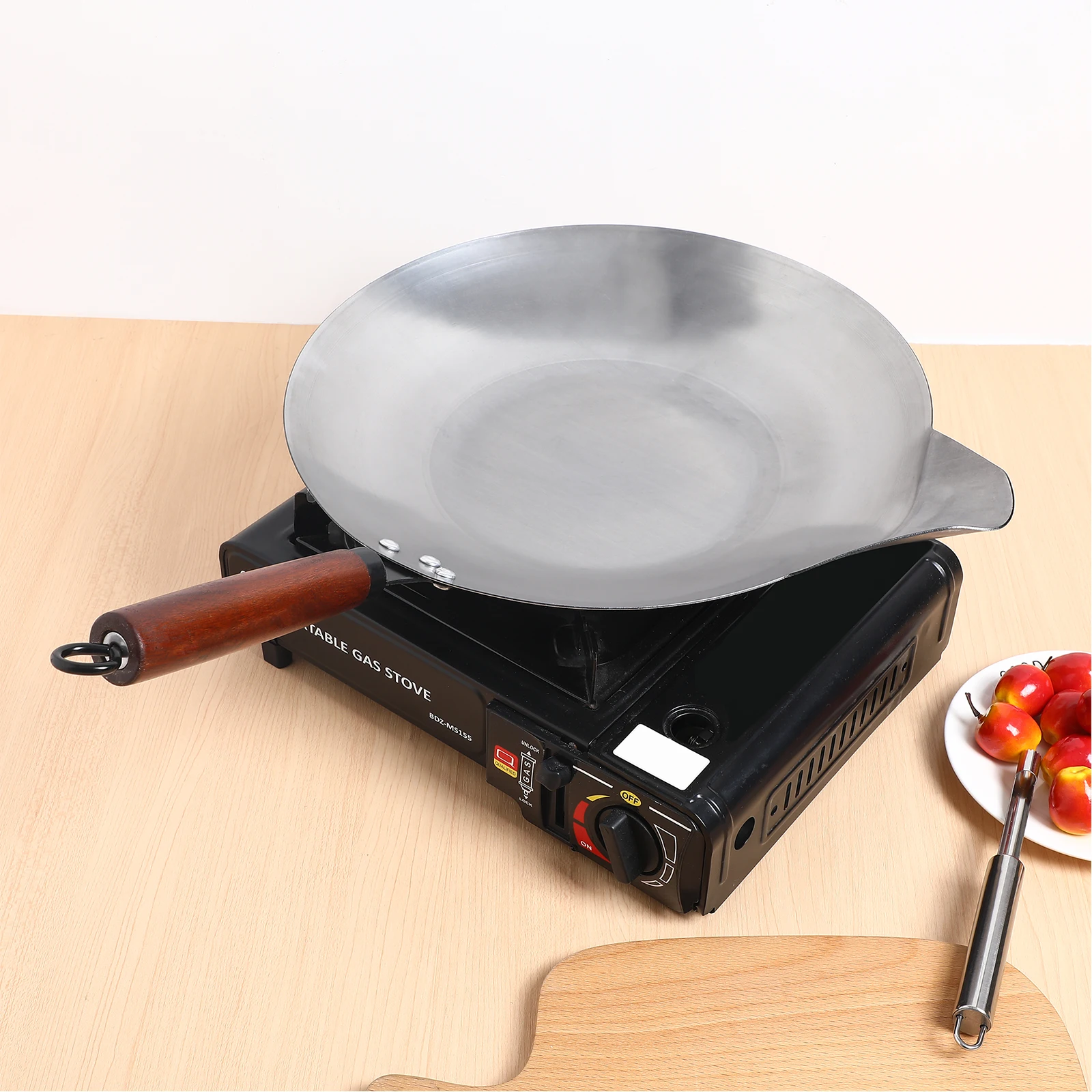 

Portable Ergonomic Handle Melting Pot For Chocolate Candy Butter Cheese Caramel Candied Haws Metal Heating Utensil