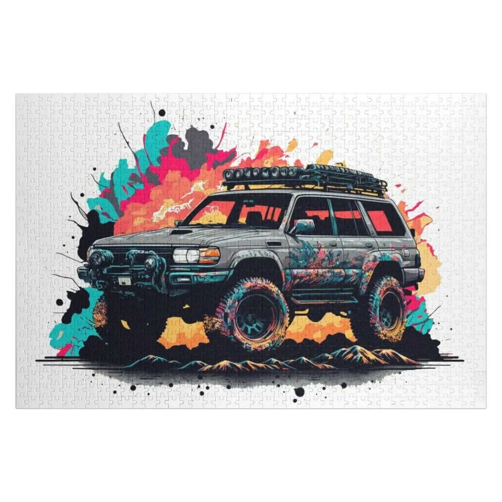 Vintage Adventure: Land Cruiser 80 Classic Edition T-Shirt and More.............. Jigsaw Puzzle With Personalized Photo Puzzle