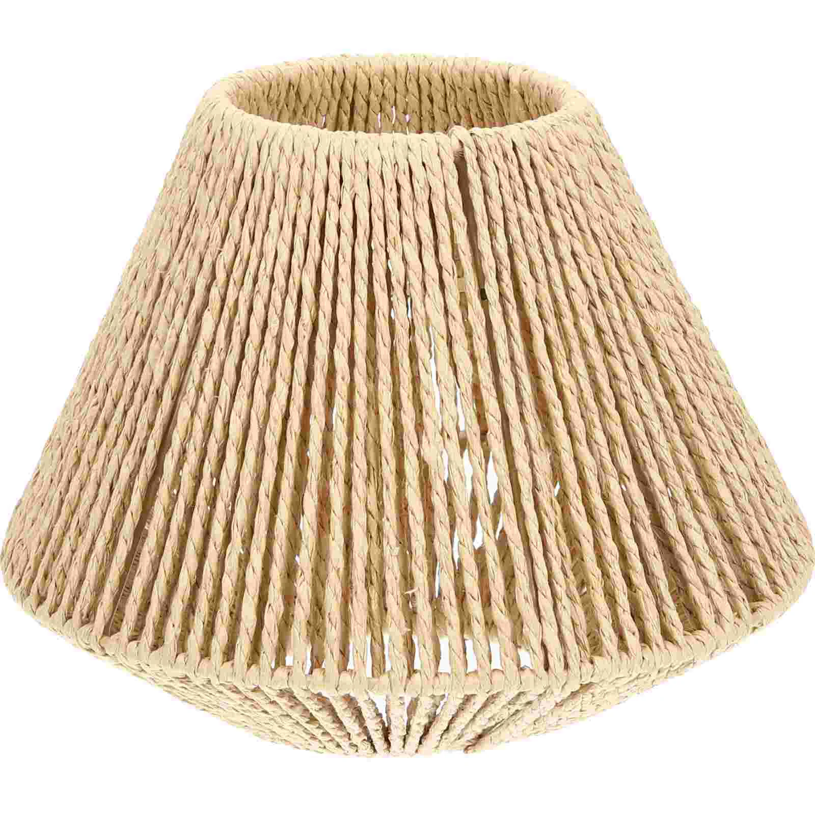 

Rustic Style Large Wicker Rattan Lampshade for Pendant Hanging Ceiling Lamp Home Decor Straw Woven Vintage Light Shade Cover