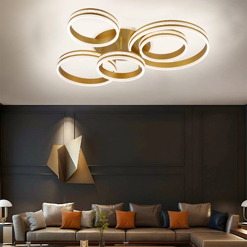 

Modern living room LED ceiling lamp bedroom lighting villa restaurant lamp hotel guest room lighting aluminum alloy material