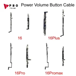 Bilashmart 1/3 Power Volume Button Mute Switch Flex Cable repair iPhone 16 Pro Max 16 Plus Volume Button Control Cable Repair Part