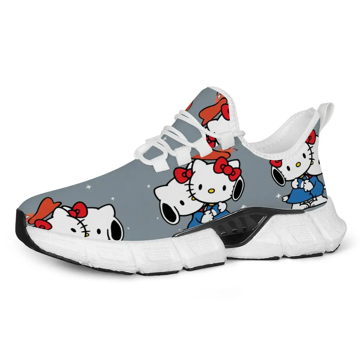 

Мужские кроссовки Hello Kitty, дышащая нескользящая уличная роскошная обувь для бега, кроссовки для гонок, обувь для бездорожья, Zapatillas