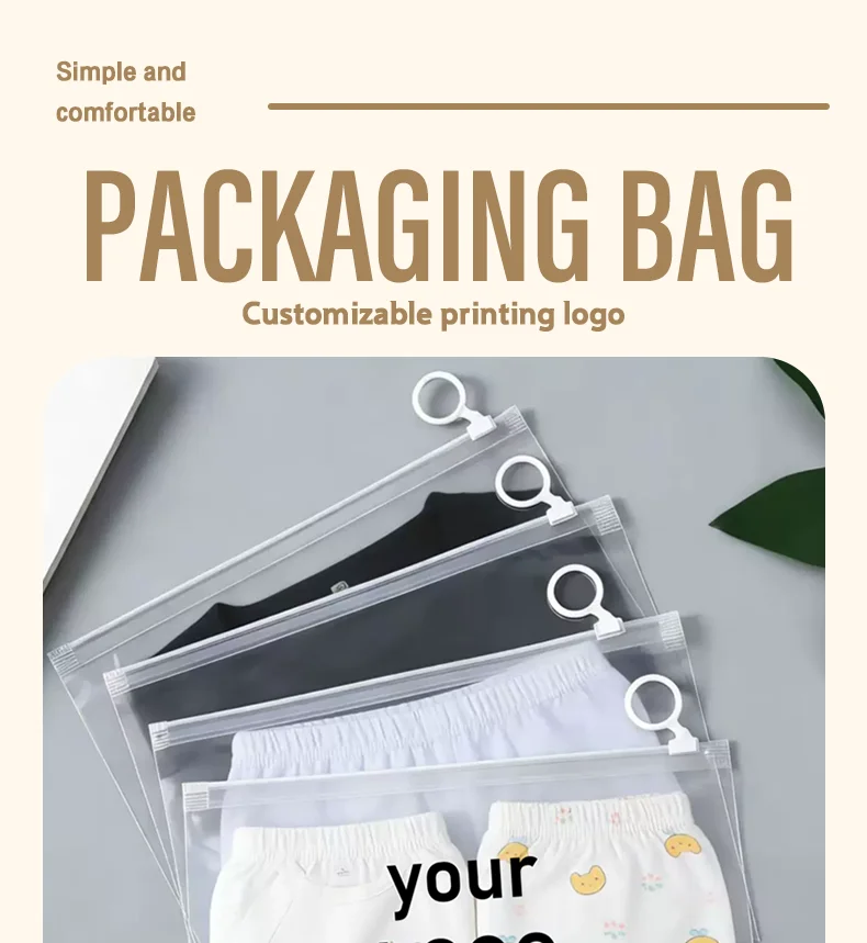 50 transparente PE-Beutel mit Zugring, kleine Schmuckbeutel mit Reißverschluss, Aufbewahrungsbeutel für Datenkabel, Unterstützung für individuelles Logo – Detail 1