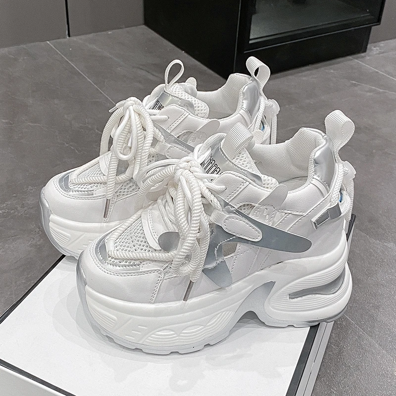 

Womens Dad Shoes 2026 Style High Top Thick Bottom Increasing 11cm Korean Version Small Size Height Casual Sneakers Zapatos Mujer