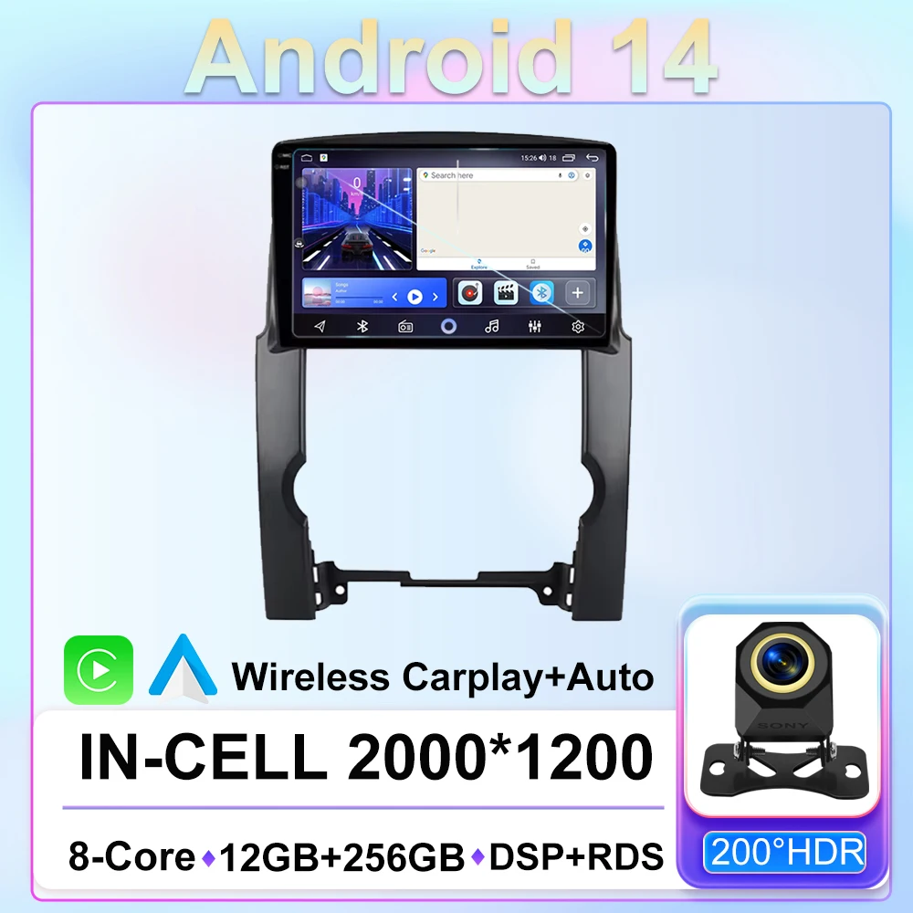

Car Radio For Kia Sorento 2009 - 2012 Android Auto Multimedia Player GPS Navigation Stereo Head Unit No 2din DVD 5G WIFI 7862 BT